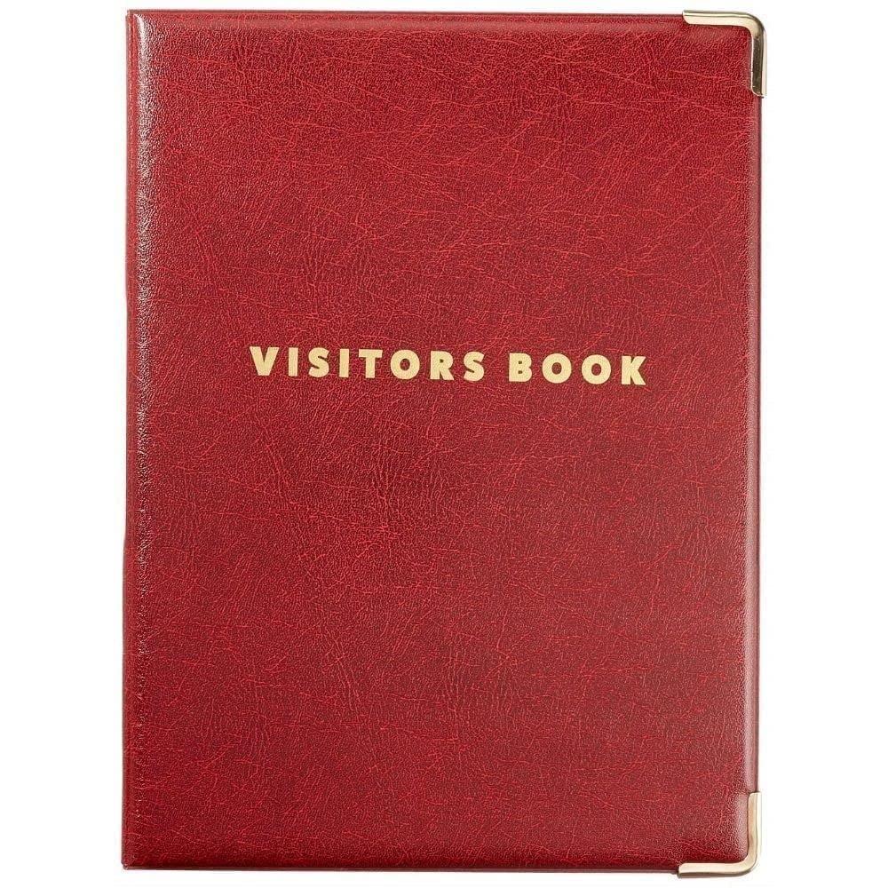 GDPR Compliant Business Visitor Book with 100 90 x 60mm Visitor Badge Inserts