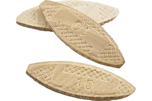 wolfcraft 2922405 Compressed Wafer Shaped Wood Joining Biscuits, #10, 50 Piece Bag