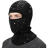 TOP-EX DryKnit™ Waterproof Winter Knitted Balaclava Wool Beanie Hat with Fleece Lining Warm Face Mask for Cold Weather