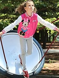 Disney Minnie Mouse Toddler Girls Varsity Bomber