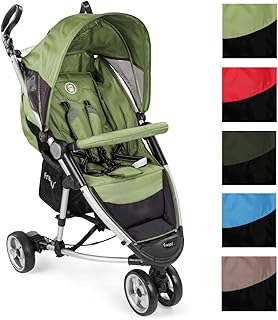 Froggy NEO360 Buggy Aluminium Kinderwagen Jogger ultraleicht 5-Punkt-Sicherheitsgurt kompakt zusammenklappbar Liegefunktion Sonnenverdeck Grün