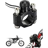 JFG RACING Dirt Bike Universal Engine Stop Start Kill Switch with Backplate | Anodized finish,22 MM handlebar fit,single kill or stop,for dirt pit bike mx,for supermoto racing,for atv quad kayo,black