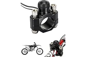 JFG RACING CNC Universal Motorcycle Engine Stop Start Kill Switch Button with Mounting Backplate for ATV,Dirt Pit Bike,Scoote