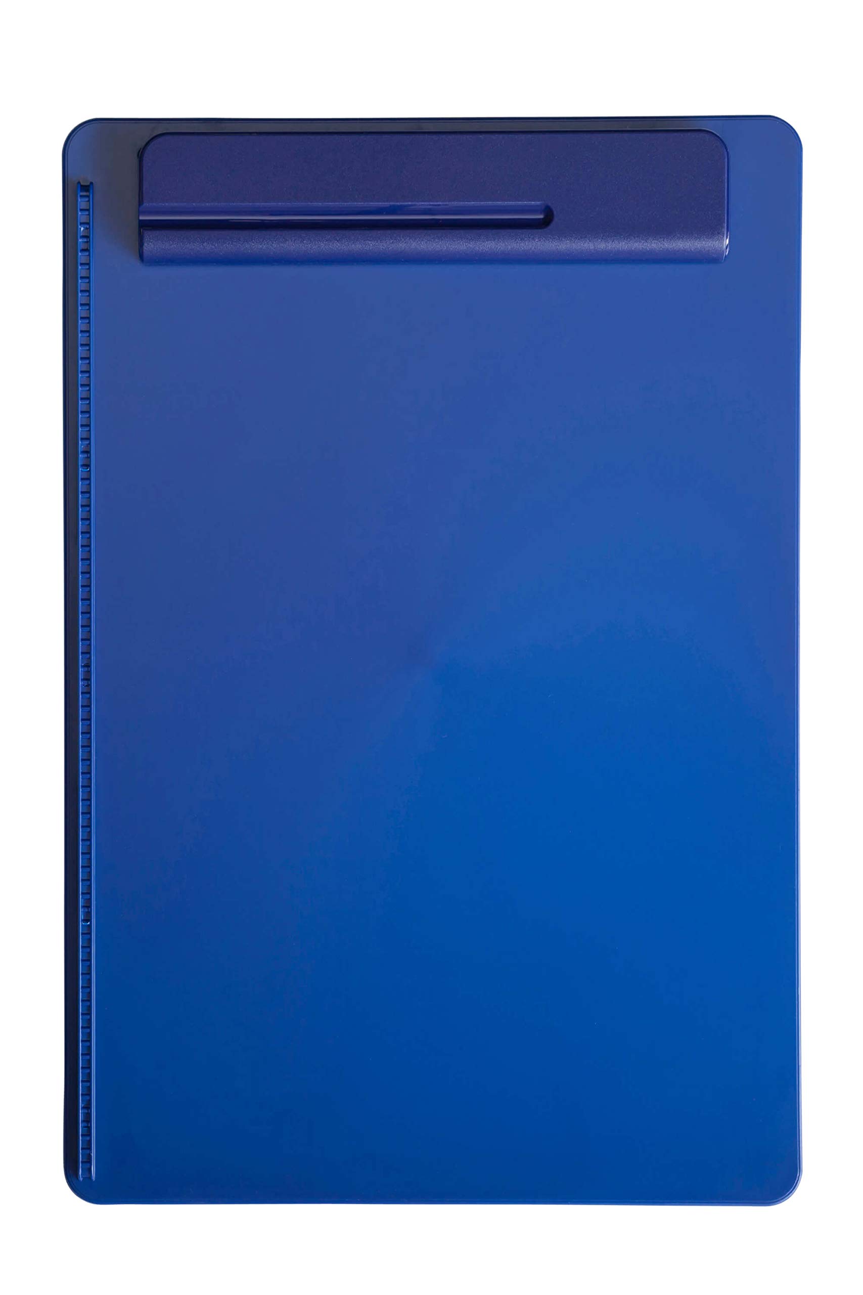 MAUL MAULgo Clipboard A4 Plain Writing Board in DIN A4 Format Modern Writing Case with Holder for Pens and Ballpoint Pens Ideal Clipboard for Everyday Use in The Office and University Blue