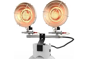 AgiiMan Propane Heater - 30000 BTU Portable Tent Heater, Camping Gas Heaters and Stove, Patio Heaters with Shut-off Valve and Tip-over Switch for Outdoor/Indoor Ice Fishing Hiking (Tanks Not Included)