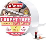 XFasten Double Sided Carpet Tape Removable 3x20 Yards view 1
