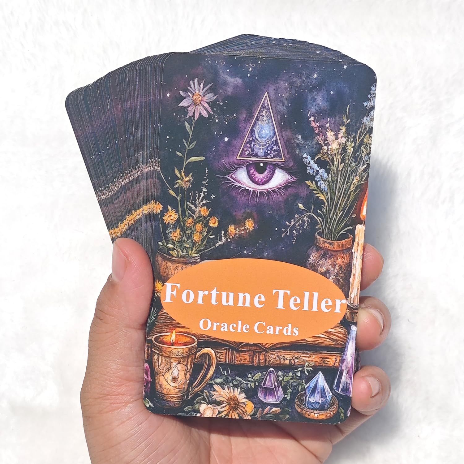 Fortune Teller Oracle cards: Explore and reveal the future, provide guidance and inspiration for daily life. Oracle tarot cards for beginners, Suitable for daily life, divination, spiritual practice