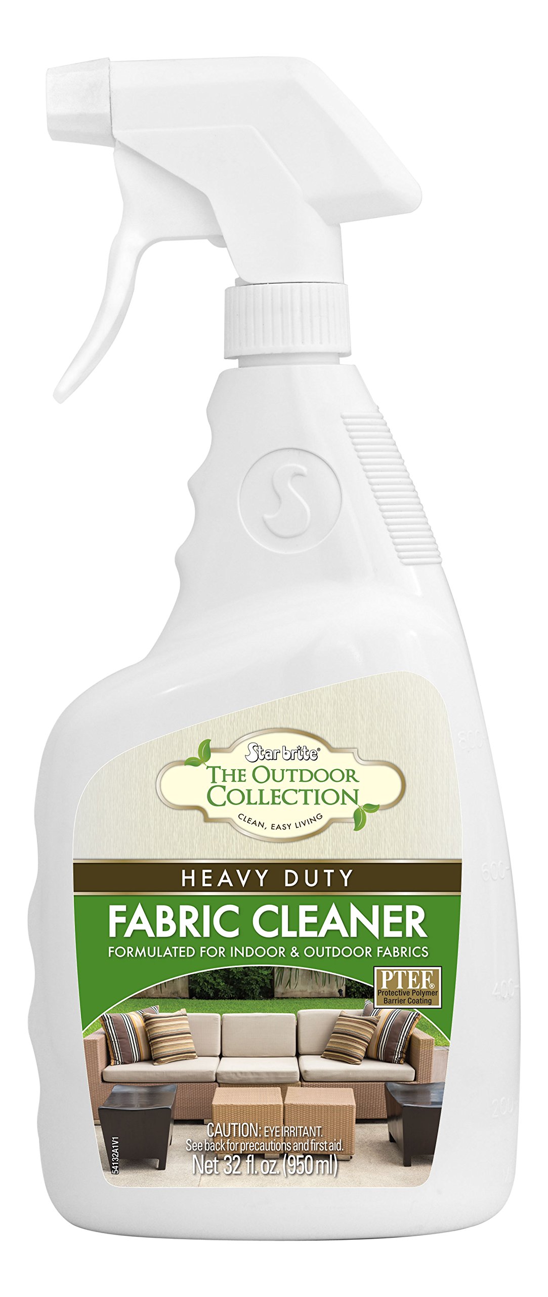 STAR BRITE Outdoor Collection Fabric Cleaner Spray - Ultimate Stain Remover for Outdoor & Patio Fabrics - Protects Against Future Stains, UV Damage & Fading - 32 OZ (054132)
