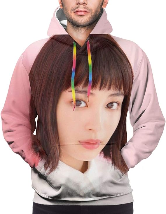 Amazon Co Jp 広瀬すず カンガルーポケットメンズパーカー 春 秋 冬 クラシックなオールマッチスタイル 普段着に向くメンズ プルオーバースウェットシャツフード付きトップス で暖かく通気性があり 若々しい個性を示します 服 ファッション小物