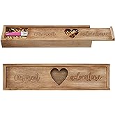 Barydat Pregnancy Test Gifts Box Keepsake Box Pregnancy Announcement for Husband Wooden Baby Reveal Announcements Surprise Ideas Test Holder Baby Souvenir Gifts for Dad Grandma Grandparents(Brown)