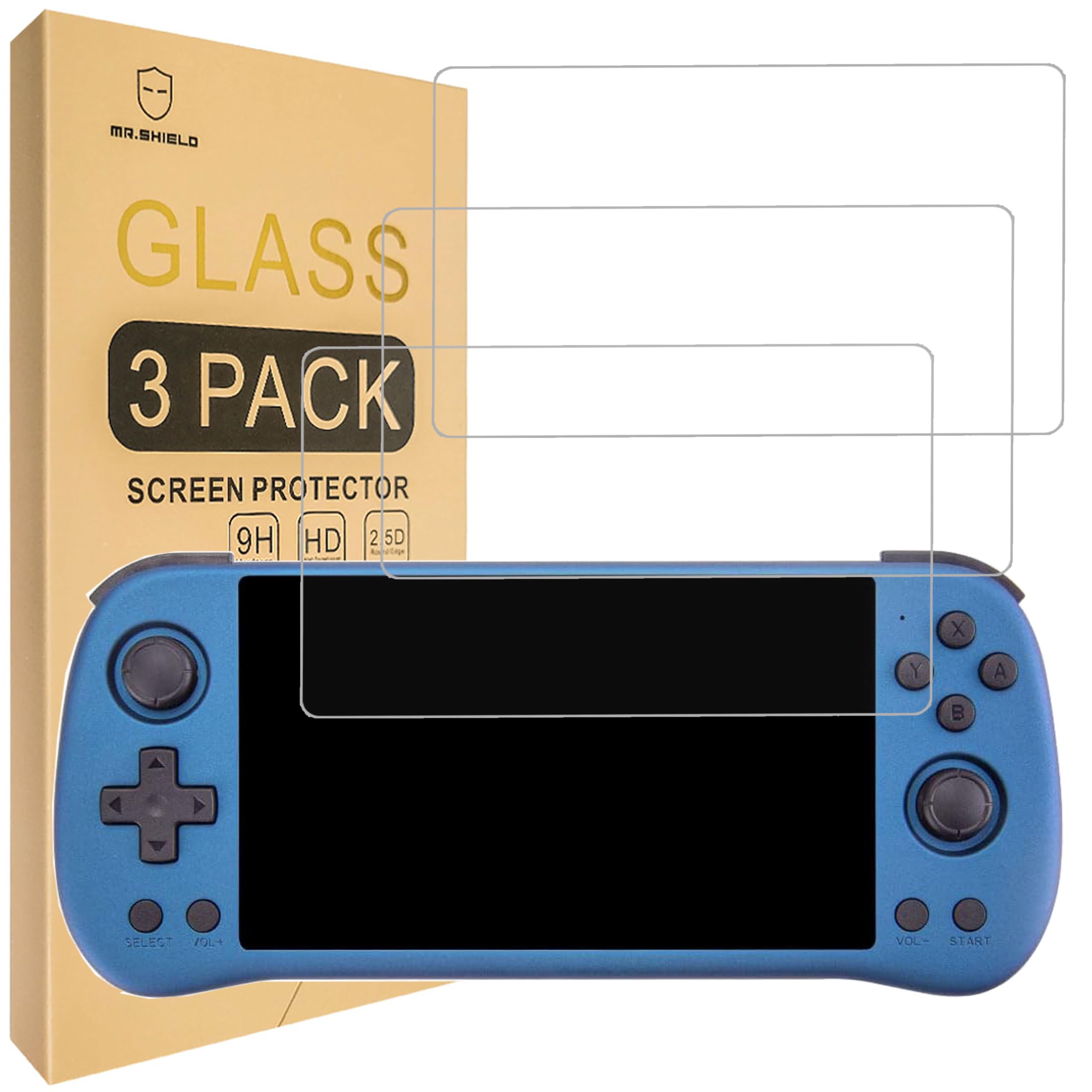 Mr.Shield Screen Protector For POWKIDDY X55 [Tempered Glass] [9H Hardness] [3-Pack] Screen Protector