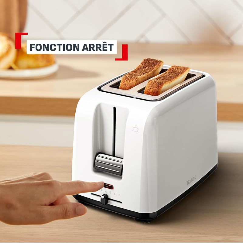 - Vita - Grille-pain 2 fentes avec chauffe-viennoiseries - Blanc