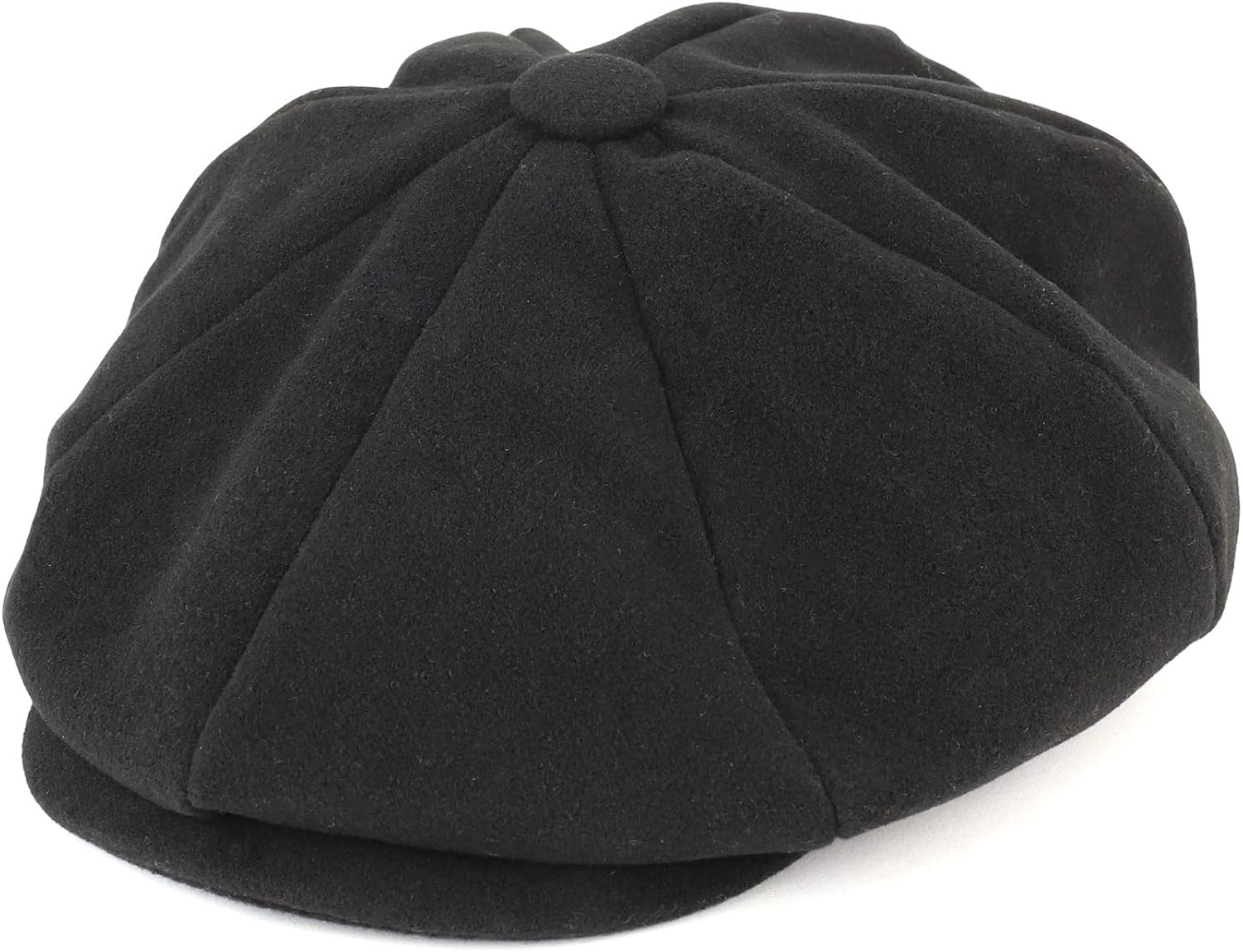 Armycrew Men's Oversize XXL Wool 8 Quarter Satin Lined Winter Newsboy