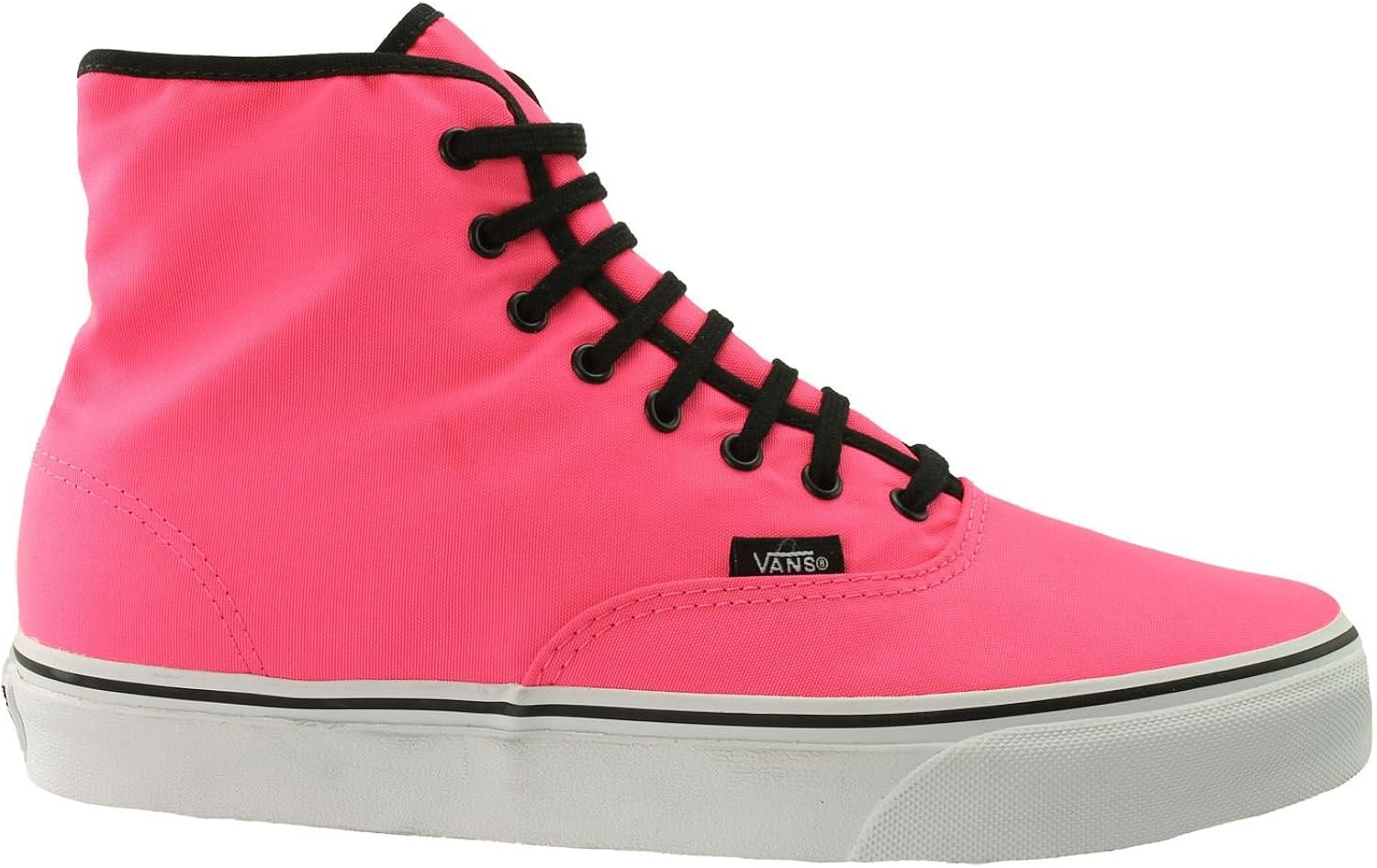 Vans Unisex Adult U Authentic HI NEON Pink HiTop Sneakers Pink Pink