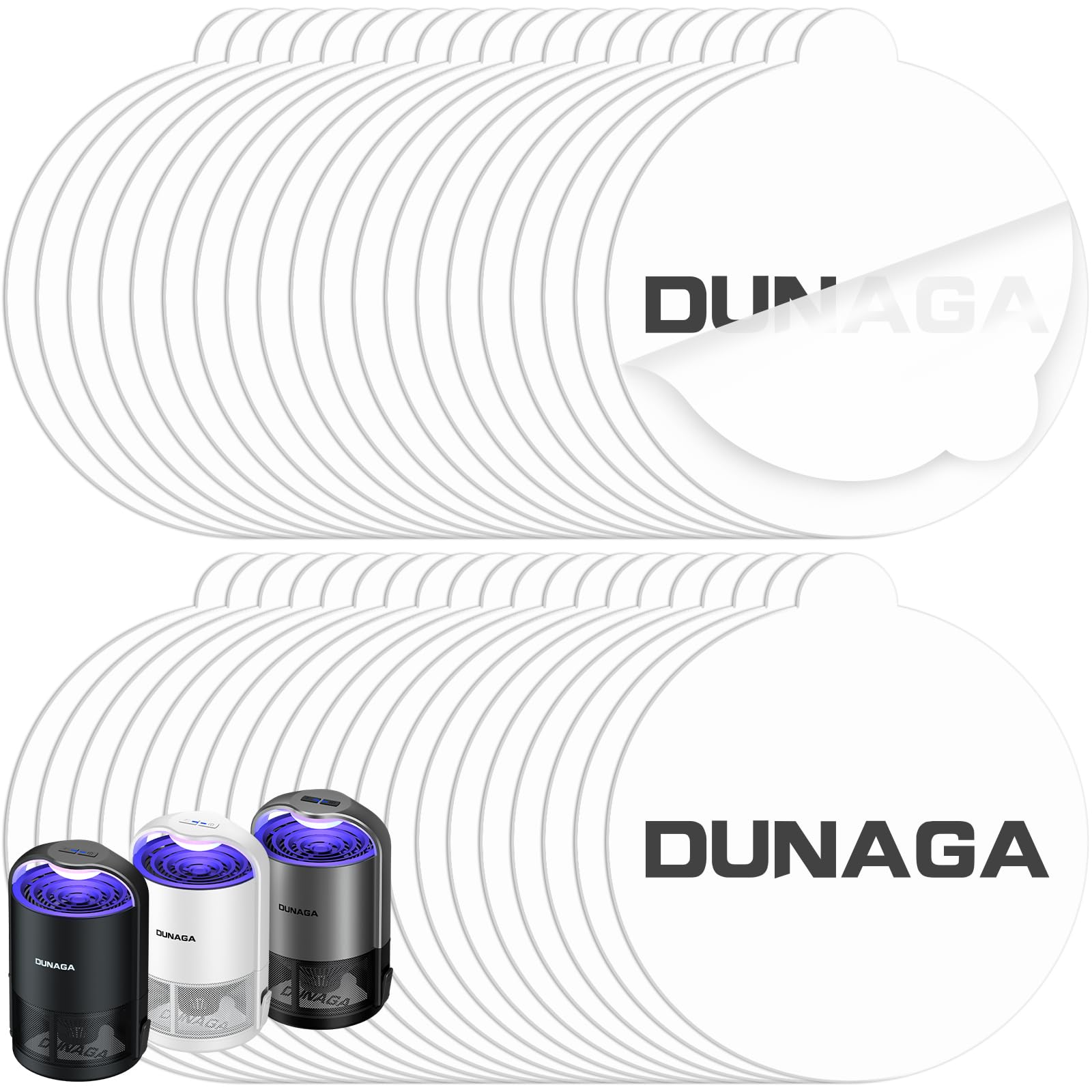 Photo 1 of DUNAGA Glue Board Refills (40 Packs),4.3-inch Indoor Insect Trap Glue Board for Buzz-Free Home