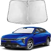 Autovir Windshields Sun Shade Fit for 2025 2026 Kia K4 | Sunshade, Front Car Window Shades Sun Visor, Blocks UV Rays &amp; Heat, Car Accessories
