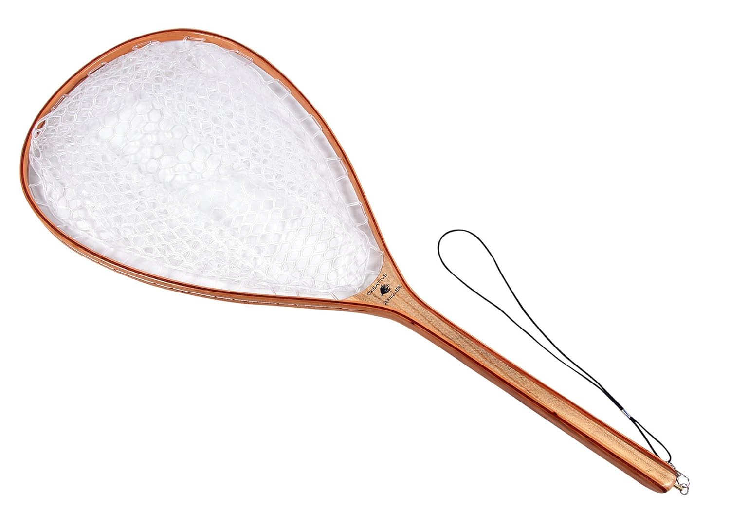 Wooden Fly Fishing Net with Clear Rubber Basket Medium 608473725606 eBay