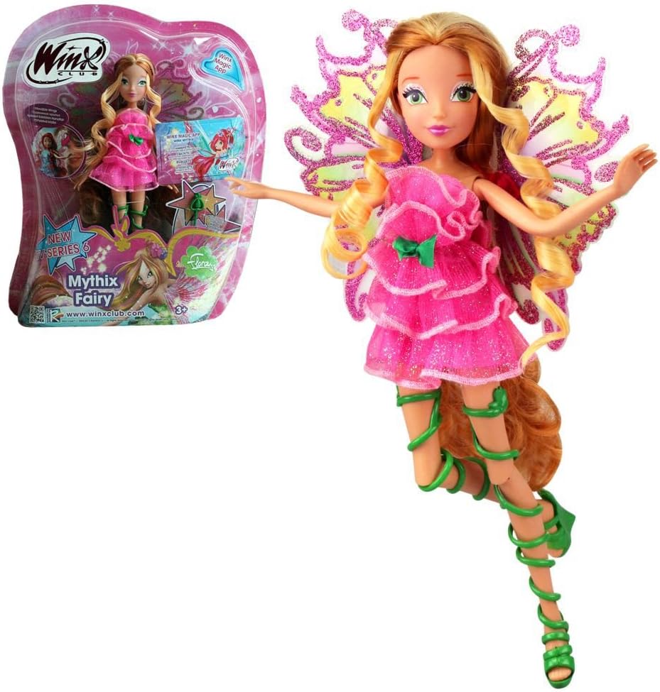 Winx Club Mythix Fairy Flora Doll 28cm With Mythix Scepter By