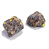Apengshi Frame Stone Raw Crystals 2PCS Natural