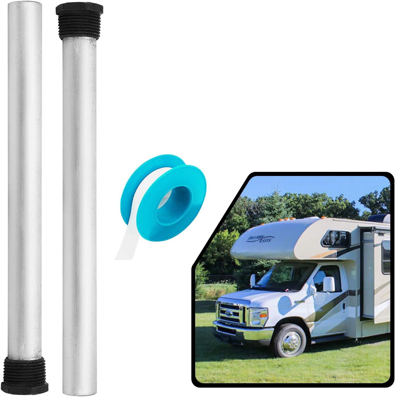 Rv Heater Anode Rod 2 Pack Eau Magnesium Rv Hot Water Tank