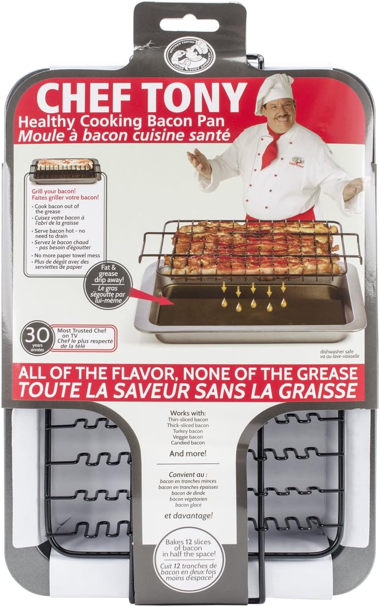 Love Cooking Company Chef Tony Healthy Bacon Pan-14.5-inch x 10-inch x 15-inch