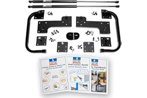 EASY DIY MURPHY BED Queen Size DIY Murphy Bed Hardware Kit – Vertical Wall Bed for Space-Saving - Budget-Friendly DIY Setup -Made in USA -Hide Away Design with Murphy Bed Queen Hardware - Bed Lift Mechanism - Pull Down