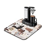 Coffee Bar Mat Accessories for Countertop Absorbent