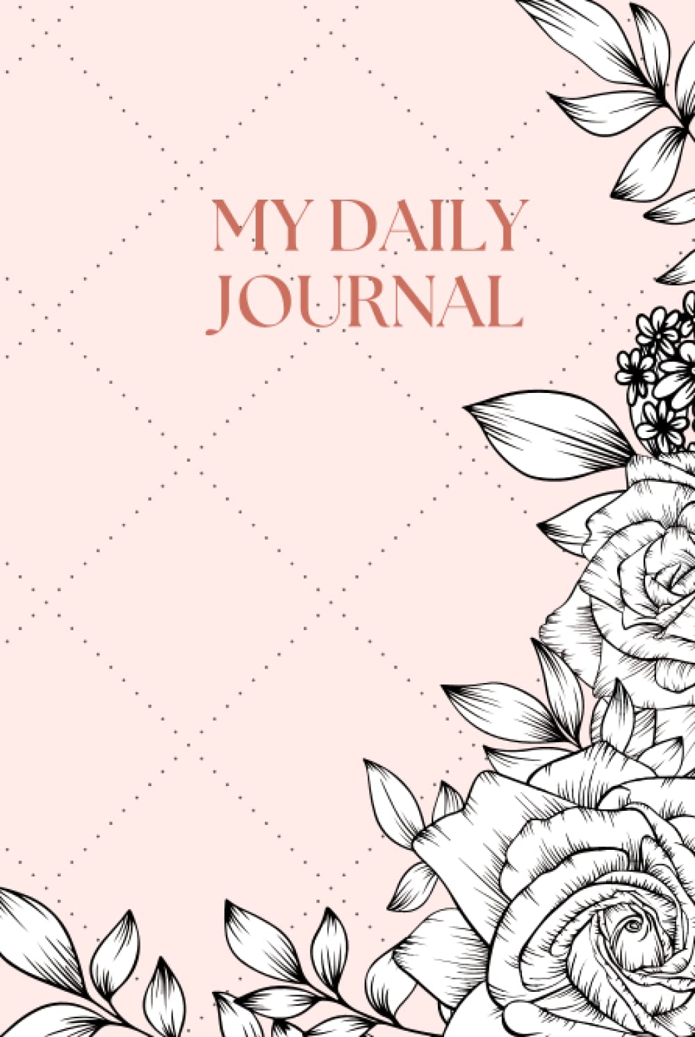 Daily Journal Hard Cover - minimalist journaling for woman - 5 minute daily diary - mindful journal - affirmation and gratitude practice, 100 pages, ... diary, daily writing, 5mm dot grid