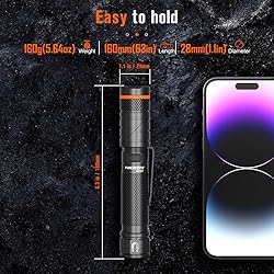 NICRON B75T LED Tactical Flashlight with Red White