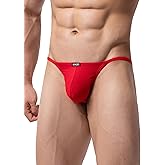 iKingsky Men's G-string Underwear Soft Y-Back Panties Breathable Bulge Thong Underpanties for Men