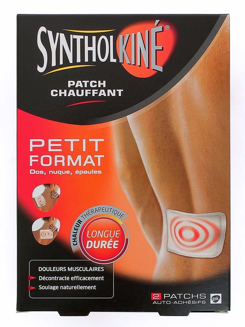 SyntholKiné Back/Neck/Shoulders Heat-Up Patch Muscle Pain 2 Patches