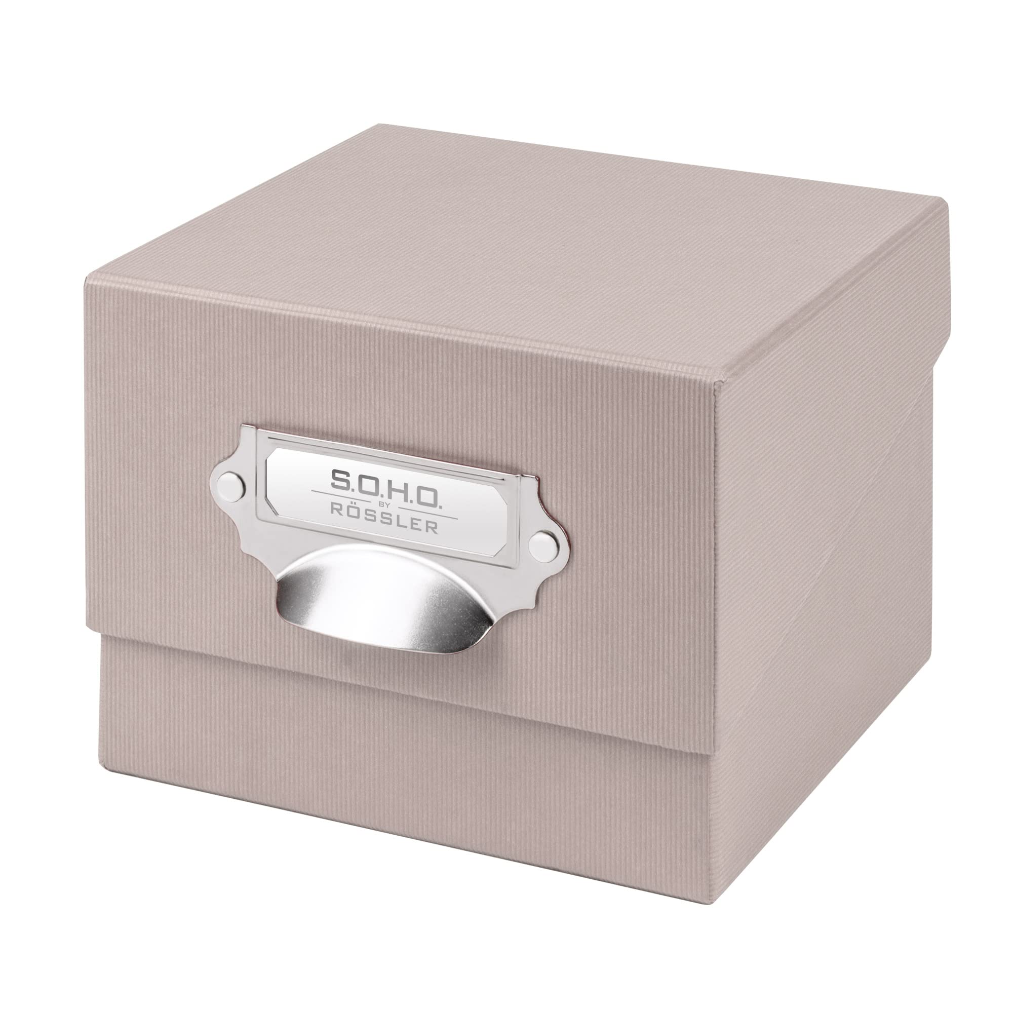 Rössler Papier 1325452580 - S.O.H.O. Verzamelbox voor foto's, met beschrijfbaar inlegetiket, poeder, 1 stuk