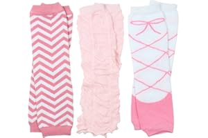juDanzy 3 Pairs of Girls Baby Leg Warmers for Newborn, Infant, Toddler, Child