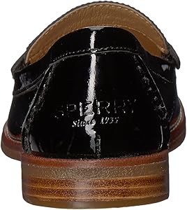 sperry seaport penny loafer black