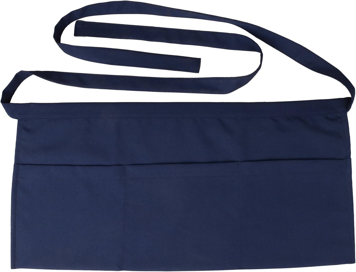 SEW UR LIFE Waterdrop Resistant 3 Big Pockets Navy Waist Apron (2 Set) Kitchen Restaurant Bistro Cafe Bar Pub Cake Shop Bakery Unisex Half Aprons for Chef, Baker, Servers, Waitress, Waiter: Home & Kitchen