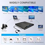 OrcoW USB 3.0 Type-C CD DVD Drive Player Burner Reader Writer w/ 4 USB SD TF view 4