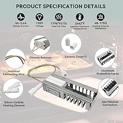 DG94-01012A Flat Igniter Fit for Samsung Ovens