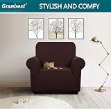 Granbest Premium Water-Repellent 1 Seater Armchair Slipcover Chocolate view 2