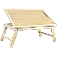 Tavolino Pieghevole Relaxdays Con Vassoio - Legno Noce, Salvaspazio - Foto 5