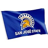 Desert Cactus San Jose State University SJSU Flag - 3 x 5 Feet Spartans Banner, Indoor/Outdoor Durable Fabric, 100% Polyester Design (Style 2a)