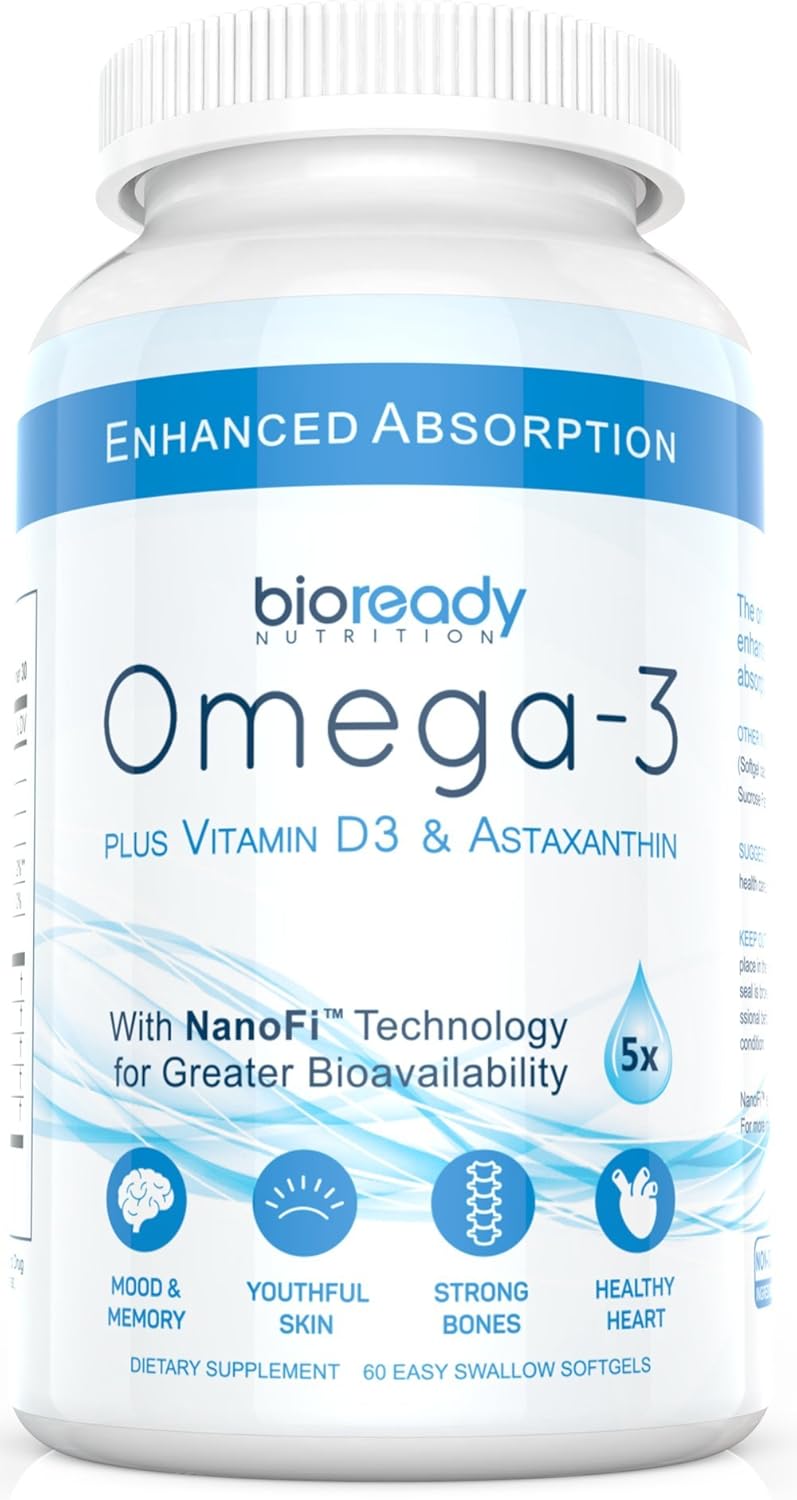 BioReady Nutrition 5X Strength Omega3 Fish Oil with