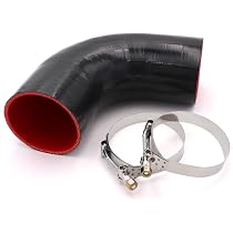 HPS HTSC 300 L4 BLK Silicone High Temperature 4 Ply Reinforced Straight Coupler Hose 70 Psi Maximum Pressure 4 Length 3 Id Black