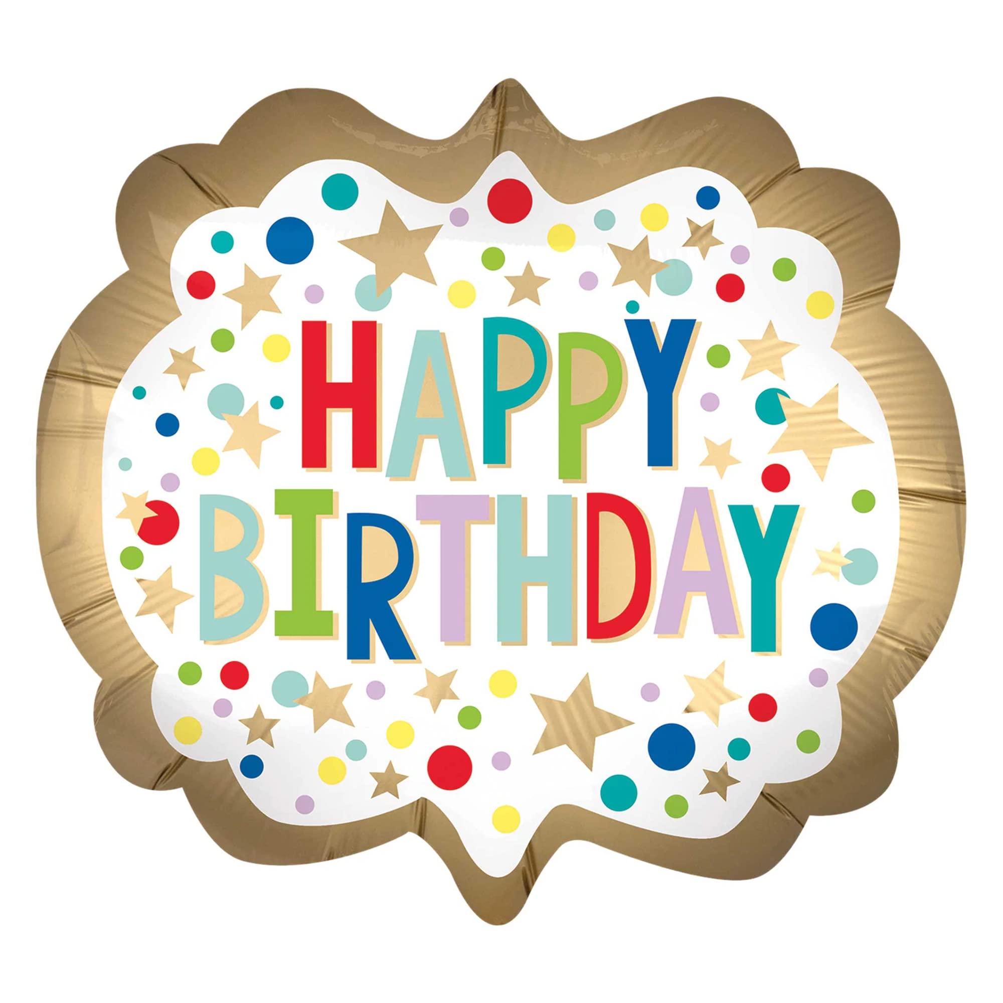 Gold Satin Marquee Dots - SuperShape