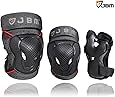 JBM BMX Bike Knee Pads and Elbow Pads with Wrist Guards Protective Gear Set for Biking, Riding, Cycling and Multi Sports Safety Protection: Scooter, Skateboard, Bicycle, inline&nbsp;skatings