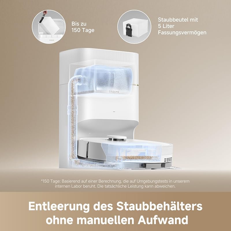 D20 Pro Plus Saugroboter, 13.000 Pa Saugkraft, DuoBrush für Tierhaare, Eckenrein, Selbstentl, Hindernisverm. m. LDS-Navigation & Laser, saugt und wischt, Hartböden & Teppiche, 5.200 mAh Akku