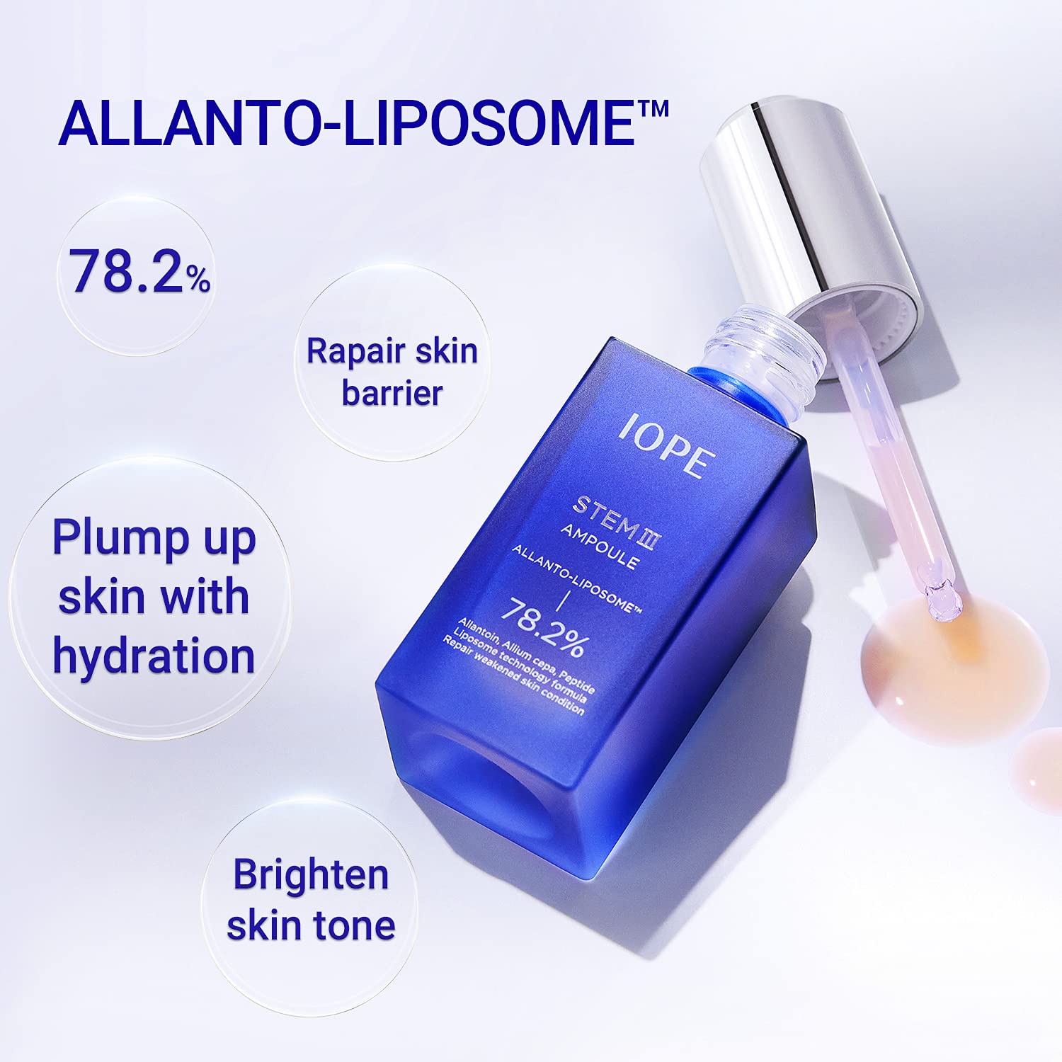 IOPE STEM III Face Serum, Intense Anti-aging For Fine Lines, Daily Skin Care for Brightening, Hydrating, Firming - Dermatologically Tested, 1.01 Fl Oz.