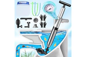 Toilet Plunger, Toilet Clog Remover Heavy Duty, High-Pressure Air Drain unclogger, Powerful Toilet Auger for Bathroom, Drain,