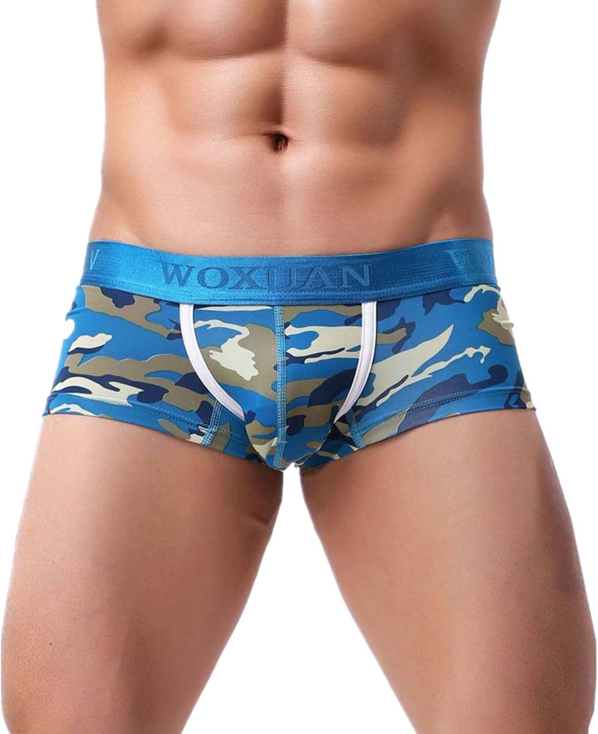 Sumen Men Underwear,Soft Underwear Bulge Pouch Camouflage Print Underpant