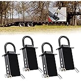 Stake Pocket D Ring, D Ring Stake Pocket Tie Down, 16200lbs Heavy Duty Trailer Stake Pocket D Ring, D Ring Stake Pocket with Hitch Pin for Utility Trailers and Flatbeds Equipped(4Pack)