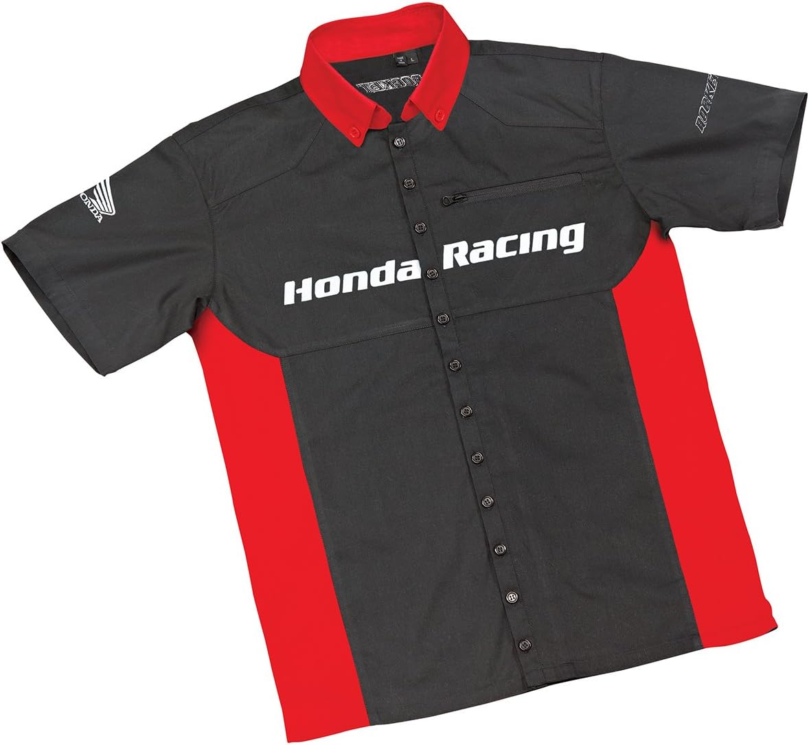 Sullivans Honda Racing Men's Honda Staff Shirt (Black/Red, Large)